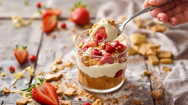 Ce biscuit du goûter cache la base secrète d’un dessert aux fraises sans cuisson, voici pourquoi