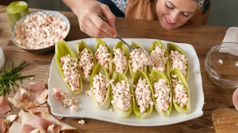 Petites barquettes d’endive au jambon : ma recette pour un apéritif ultra express et prêt en minutes