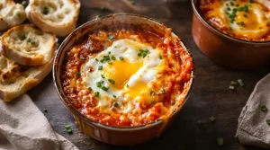C’est le plat que je fais quand je n’ai envie de rien préparer : œufs cocotte tomate-fromage en 12 min