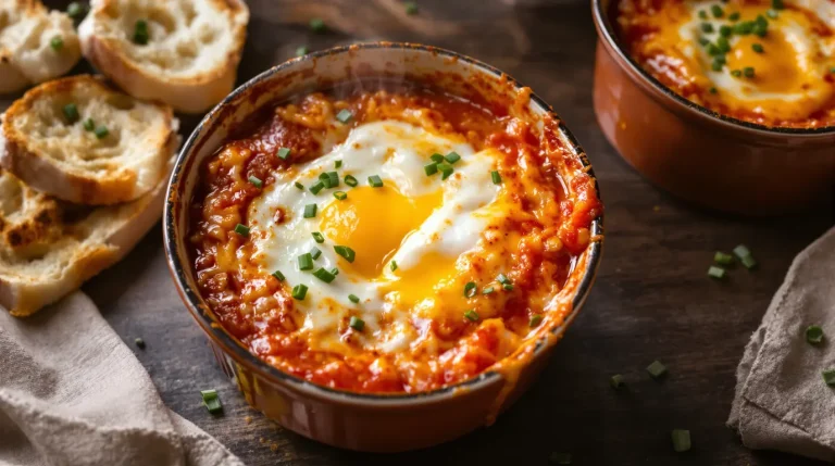 C’est le plat que je fais quand je n’ai envie de rien préparer : œufs cocotte tomate-fromage en 12 min