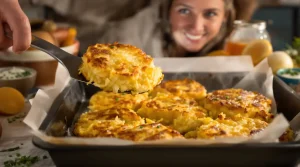 Croustillant doré et parfum d’enfance : la recette express des galettes de pommes de terre au four